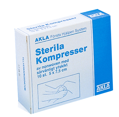 STERILA KOMPRESSER 5x7,5cm/10-PACK