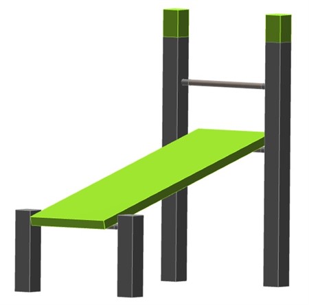 STREET WORKOUT BENCH INCLINE