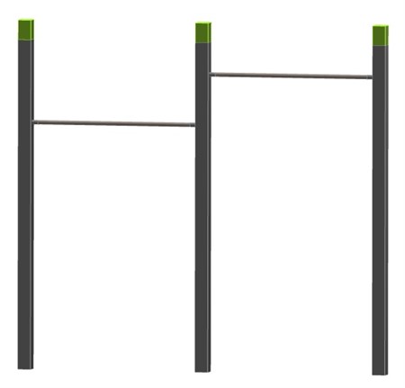 PULL UP BARS DOUBLE STREET WORKOUT