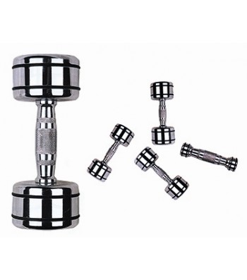 CHROME DUMBBELL SET